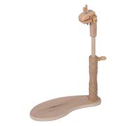 Milward Marco de asiento ajustablemanos libres, soporte para rodillas, soporte giratorio para punto de cruz, madera de haya, con abrazadera multiusos