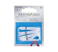 Milward Retenedores de Correa para Sujetador, Blanco, Talla única