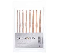 Milward Ganchillo: Oro Rosa: Juego de 8, Aluminio, 3.00, 3.5, 4.00, 4.50, 5.00, 5.50, 6.00, 6.50mm