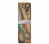 Milward Scissors Gift Set Premium-Juego Costura y Tijeras de Bordado de cigüeña, Arcoíris, 25.5cm and 11.5cm