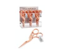Milward - Tijeras de bordar con forma de cigüeña, oro rosa, 11,5 cm, punta afilada