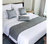 MILWPC Camino De Cama Bed Runner King Bed Runner Bufanda Jacquard escandinavo Bandera de la Cama manchada Hotel decoración de la Cama Bufanda Hotel Pareja Cama,B-45X180cm(1.2mbed)