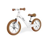 Mima Bicicleta Sin Pedales Niño 2 a 6 Años | Ligera y Ajustable | Aprendizaje de Equilibrio | Bici Infantil Antipinchazos | Regalo Ideal Bebé y Niños (Blanco)