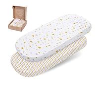 mimaDu Sábana Bajera minicuna 50x80 Protector minicuna 50x80 sábanas bajeras Cuna sábanas Cuna colecho minicuna 50 x 80 80x53 80x50 90x40 cm | 100% algodón Certificado Oeko-Tex (Ocre)
