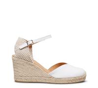miMaO Cuñas altas de charol Blanco EU 39