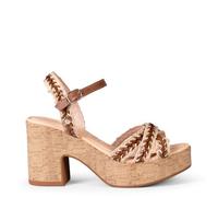 miMaO FLORA - SANDALIAS CASUALES DE TACÓN ALTO CAMEL, EU 39