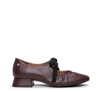 miMaO Merceditas con Lazo Elegantes de Piel Burdeos, EU 38