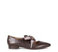 miMaO Merceditas Elegantes con Lazo MARRÓN, EU 41