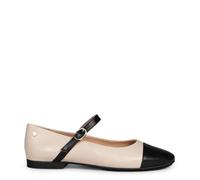 miMaO Morgane - Merceditas con Hebilla Beige, EU 36