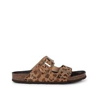 miMaO Sandalias de doble hebilla cómodas piel LEOPARDO EU 40