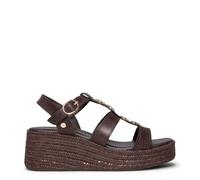 miMaO Sandalias de plataforma de yute MARRON, EU 37