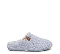 miMaO Zapatillas de estar en casa calentitas de borreguito Azul Claro, EU 40