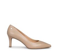 miMaO Zapatos de Piel tacón Fino Taupe EU 39