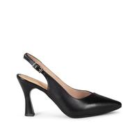 miMaO Zapatos Elegantes Destalonados en Piel Negro EU 36