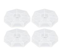 Mimdixy 7 Grids Box de almacenamiento, organizador de plástico transparente con divisores ajustables, caja de almacenamiento de plástico para joyas cosméticas para píldoras de