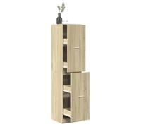 Mimdixy Armario Cocina Almacenaje Armarios Exterior,Armario botiquín Madera ingeniería Roble 40x41x174,5 cm,Wardrobe para Cancha de Baloncesto,Piscina