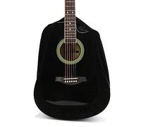 Mimdixy Funda para Guitarra, Funda Protectora para Guitarra, Antipolvo Negra de Franela Suave, Bolsa Ligera portátil Cortes acústicos clásicos