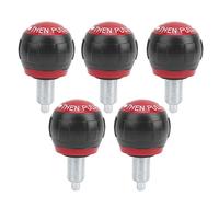 Mimdixy Perilla de Pasador de tracción de 5 Piezas, perillas de Resorte de Pasador de extracción Pop M16 Piezas de Repuesto de Fitness Pasadores de Bicicleta estática Piezas de Repuesto (Black Red)