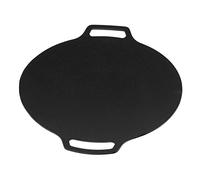 Mimdixy Sartén para parrilla coreana, plancha redonda para barbacoa con revestimiento antiadherente de 6, bandeja para hornear con parrilla redonda con doble asa para el hogar (25cm)