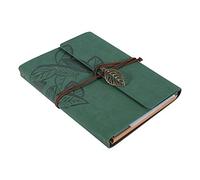 MIMEITOPA Álbum de Fotos de Estilo Vintage, Cubierta de Cuero Artificial, páginas Interiores de Papel Kraft, ecológico y Duradero, para Regalos Personalizados de Aniversario de (Verde)