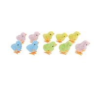 MIMEITOPA Clockwork Chick Toys, para gats Gatitos niños pequeños, 10 Piezas de Animales de Peluche Coloridos Saltando Juguetes, Juguetes de Movimiento motorizados interactivos