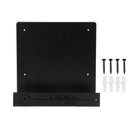 MIMEITOPA Estante para Discos de Montaje en Pared, para exhibición de Discos, Capacidad para 10-15 LP, diseño Minimalista Delgado, Material de Hierro, Panel Trasero Protector,