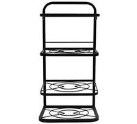 MIMEITOPA organizador de ollas de cocina, altura ajustable de 4 niveles, soporte para ollas que ahorra espacio para encimera de armario bajo fregadero, solución de almacenamiento