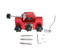 MIMEITOPA para afilador de motosierras eléctricas, manivela ligera y portátil, plantilla de afilado de cadena, fácil de usar, construcción duradera (rojo)