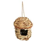 Mimeitopa para la casa de colibrí, Nido de pájaros Tejidos Colgantes Decorativos para jardín y Uso Interior, pequeño tamaño, Material de Hierba, Resistente al Clima, fácil de