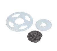 MIMEITOPA Piñón Delantero 25H 47T 25H 80T Piñón Trasero de 4 Orificios Cadena de 146 eslabones para Moto de Cross 47cc 49cc ATV Quad Mini Motocicleta
