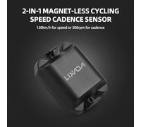 MIMEITOPA Sensor de Velocidad y Cadencia Ciclismo, Medición 2 en 1 con Indicador LED, Conectividad Bluetooth y +, IP67 Resistente al Agua, Batería de Larga Duración