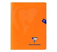 mimesys 17 x 22 cm (a cuadros Polypro libreta grapada con 48 hojas - naranja