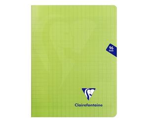 mimesys 17 x 22 cm (a cuadros Polypro libreta grapada con 48 hojas - verde