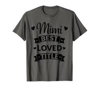 Mimi Best Loved Title - Abuela Favorita de los Nietos de la Familia Camiseta