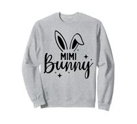 Mimi Bunny Conejos Feliz Pascua Diversión Conejo Conejitos Mujer Sudadera