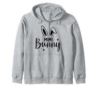 Mimi Bunny Conejos Feliz Pascua Diversión Conejo Conejitos Mujer Sudadera con Capucha