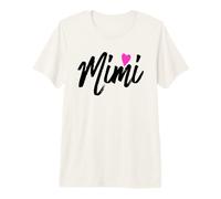 Mimi con corazón Rosa Divertido Regalo para Abuela Abuela Camiseta Premium