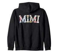 Mimi Floral Varsity French Toile Texto Sudadera con Capucha