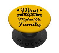Mimi Love Makes Us Family - Orgullosa Amante Familia Vínculo Abuela PopSockets PopGrip Adhesivo