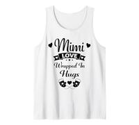 Mimi Love Wrapped In Hugs - Orgullosa Familia Nietos Abuela Camiseta sin Mangas
