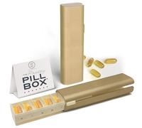 Mimi Medcessories - Bonito juego de pastilleros - Organizador de píldoras diario elegante, compacto, pastillero para medicamentos, contenedor de píldoras para gestión de vitaminas, pastillero,