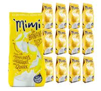 Mimi Milk Milk Banana Bebida Polvo 12 x 400 g - Pack de Almacenamiento - Polvo de bebida soluble en leche con sabor a plátano - Soluble en frío y caliente - Ideal para ocio, oficina, familia grande