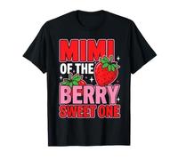 Mimi of The Berry Sweet One Strawberry 1st Birthday Matching Camiseta