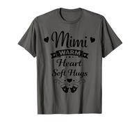 Mimi Warm Heart Soft Hugs, Genial Abuela Favorita de los Nietos Camiseta