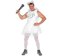 MIMIKRY Divertido disfraz de hada de los dientes para hombre, vestido con alas y tocado para despedida de soltero, talla: M/L