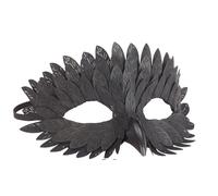 MIMIKRY Máscara de cuervo negra para Halloween, máscara de pájaro, búho, máscara Commedia dell'arte