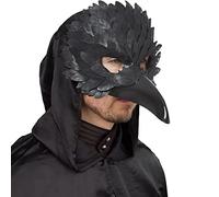MIMIKRY Máscara de pico veneciano Máscara Cuervo Negro Pájaro Venecia Mascarilla Commedia dell'arte Halloween
