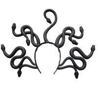 MIMIKRY Medusa - Diadema de serpientes para adultos, accesorio para disfraz, tiara, diadema, mitología griega, color: negro