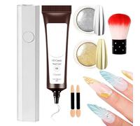Mimoqk 5D Nail Gel, Sculpting Molding Glue, Fashionable Non-Sticky Texture, Creative Design, Long-Lasting Buildable Formula, for Women Gathering Formal Holiday Home Daily Wedding Salon