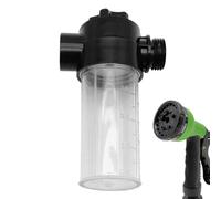 Mimoqk Accesorio de manguera para lavado de coche, botella de espuma doméstica con 4 modos, tanque de espuma portátil de alta presión con giratorio, herramienta de jardín al aire libre para riego por